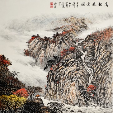 高秋流云图	